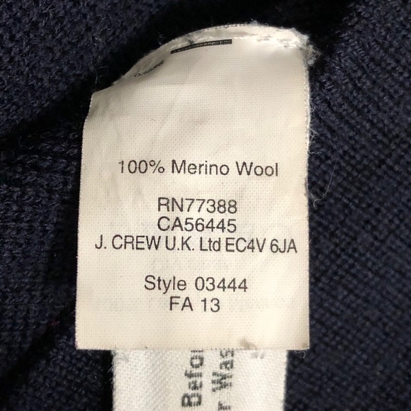 J. Crew navy crew neck sweater, XXS - Picture 7 of 7